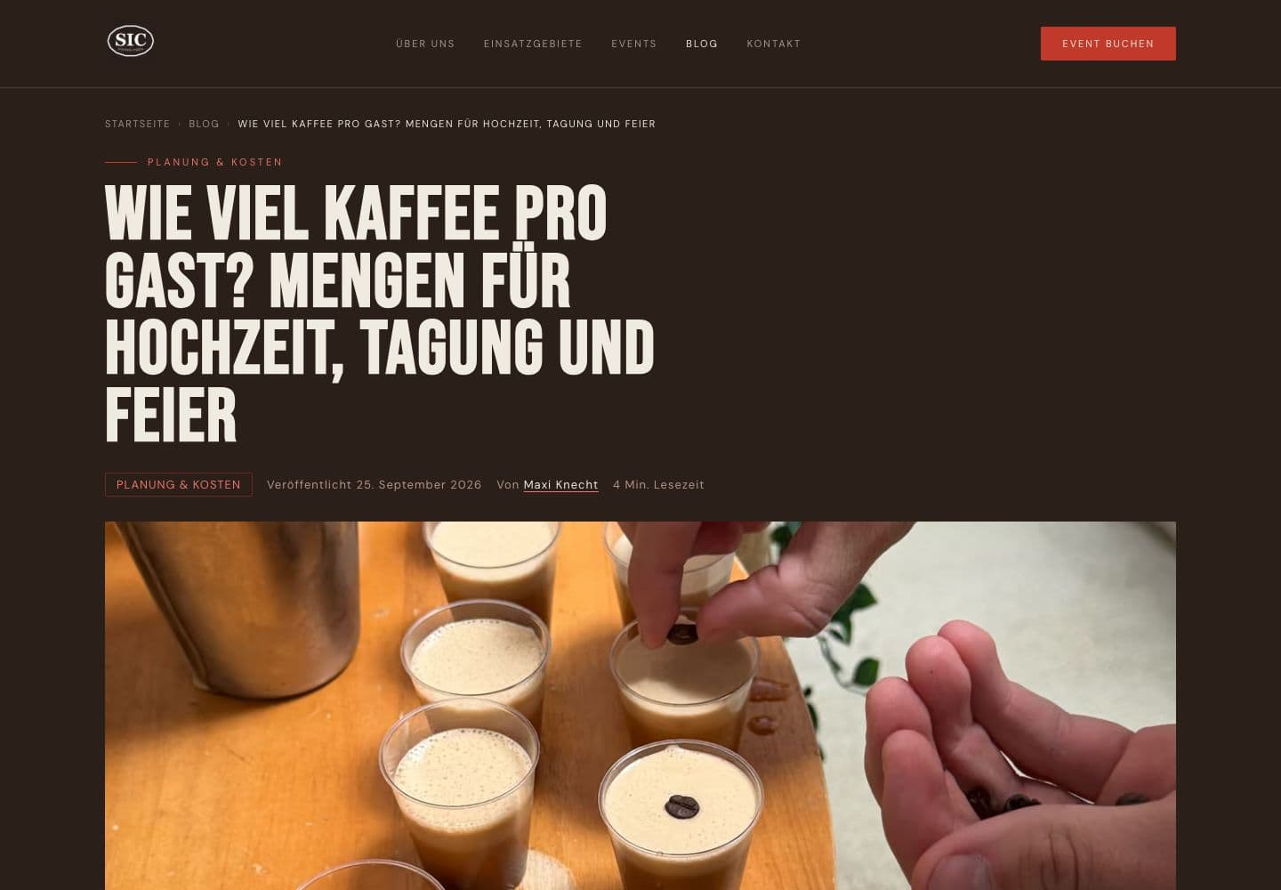 Ratgeber-Artikel zur Eventplanung